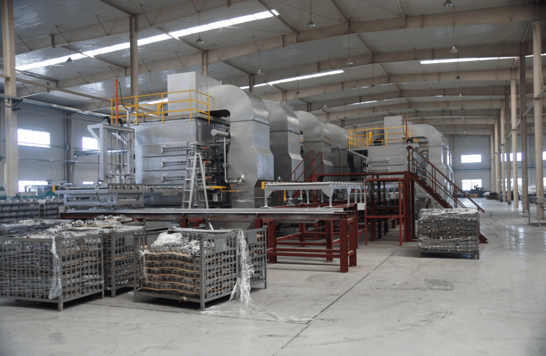 Air quenching furnace for aluminium alloy 